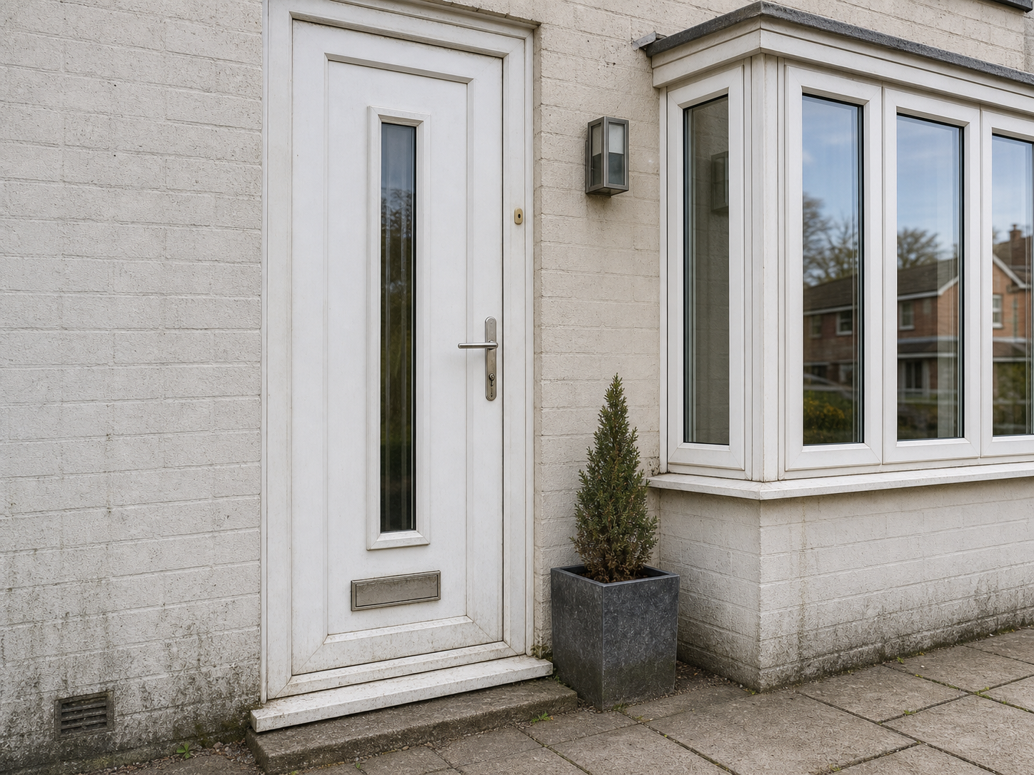 Before UPVC spraying